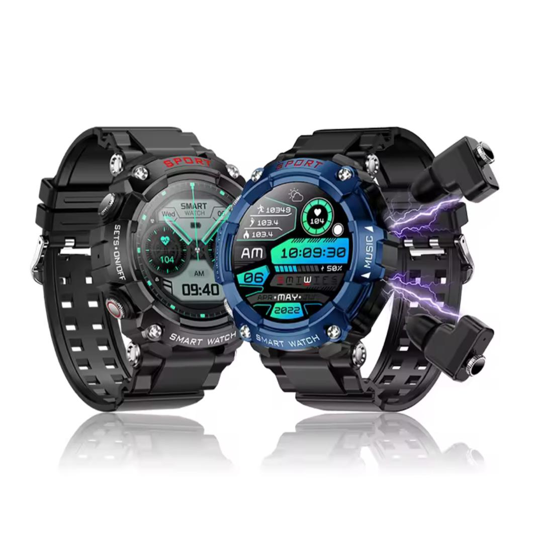 Montres Intelligentes 2-en-1 avec Écouteurs Sans Fil