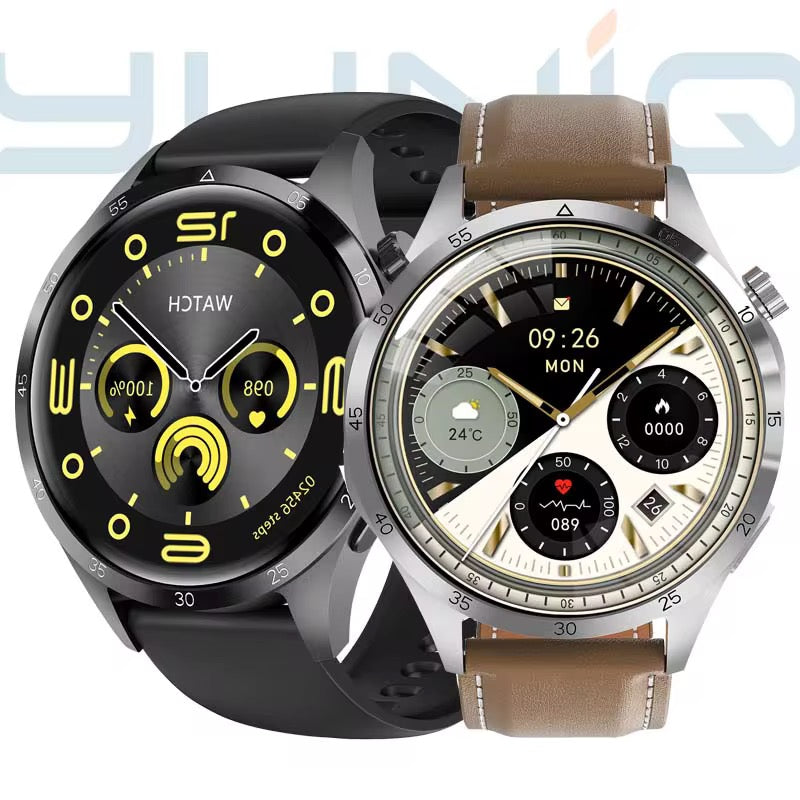 GT4 Pro – Montre connectée haut de gamme avec NFC et 2 bracelets