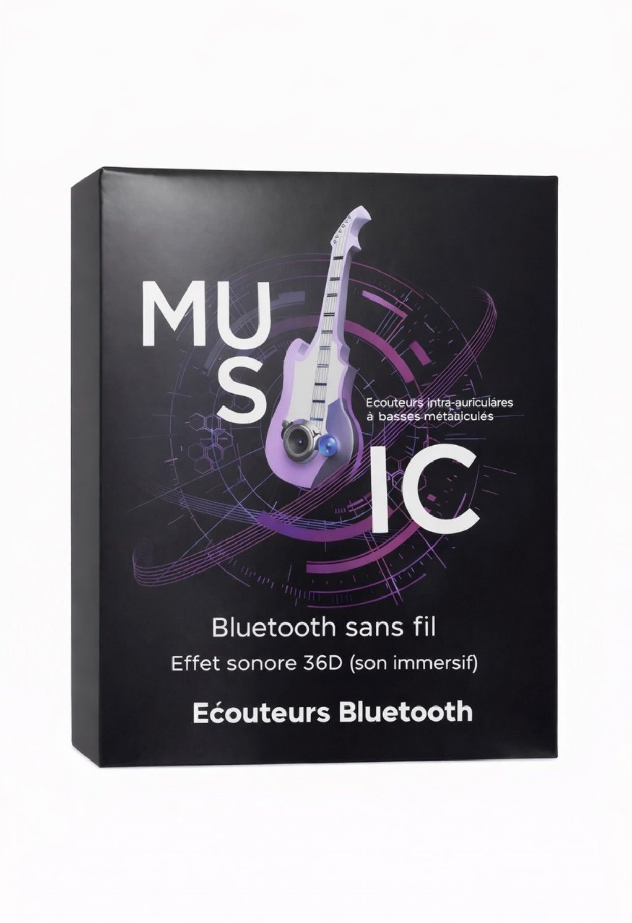 HM-070 – Écouteurs Bluetooth Tour de Cou | Basses Métalliques 36D