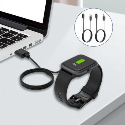 Câble de charge magnétique universel HK8 à 2 broches – compatibilité 4,0–12,3 mm pour montres connectées
