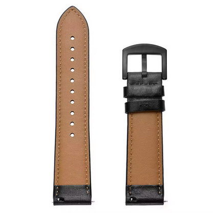 Bracelet de Montre Connectée en Cuir Véritable – 20mm / 22mm | Style Élégant & Confort Premium