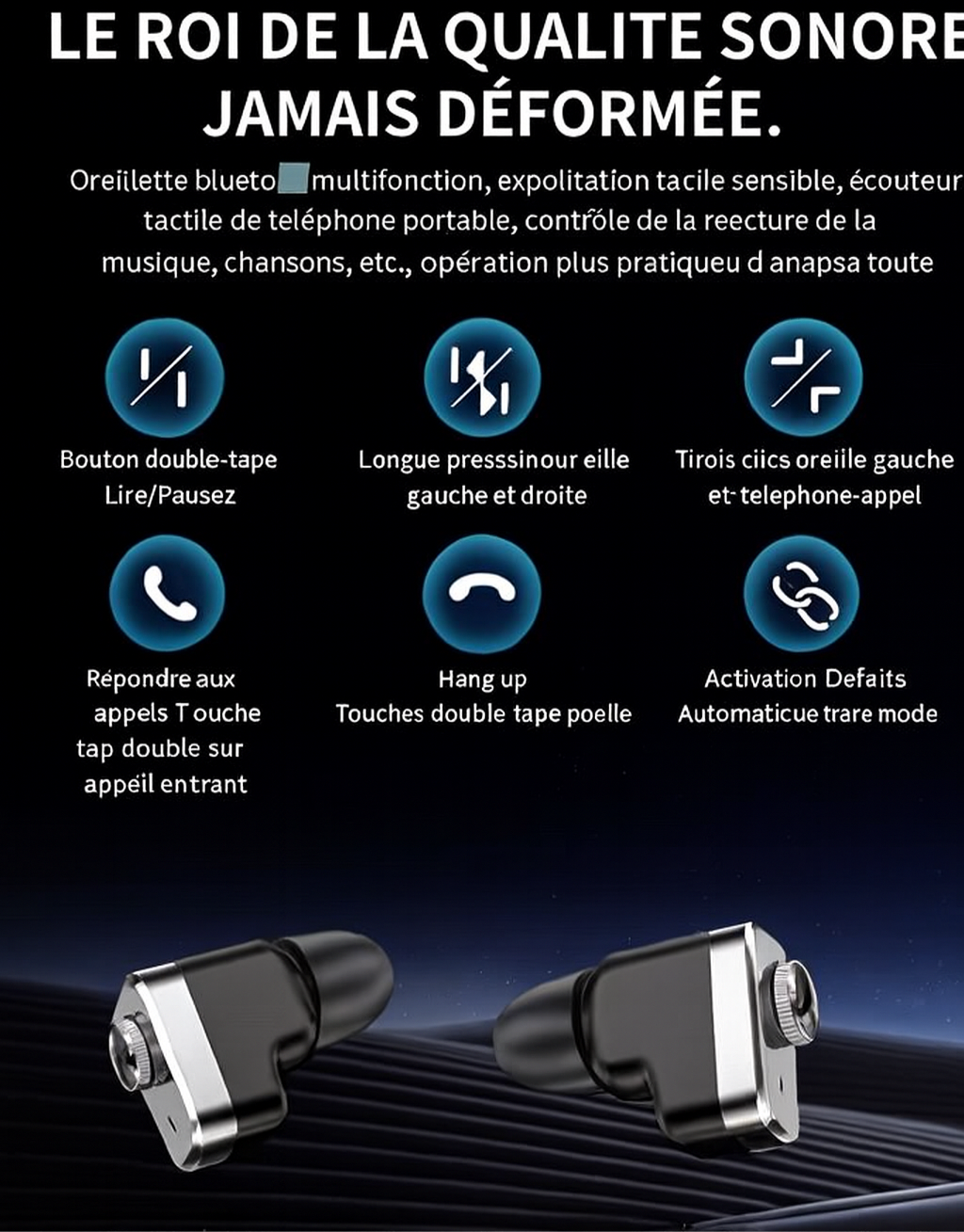 T95 – Montre Connectée Premium avec Écouteurs Bluetooth Intégrés & Double Bracelet