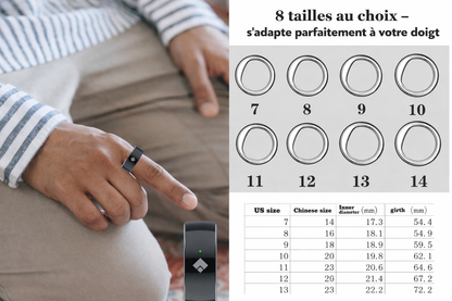 Bague Tasbeeh Intelligente QB708 – Compteur de Dhikr Connecté avec Rappels Azan