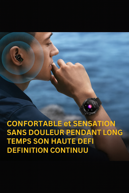 T95 – Montre Connectée Premium avec Écouteurs Bluetooth Intégrés & Double Bracelet