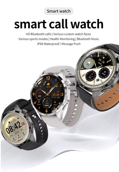 GT4 Pro – Montre connectée haut de gamme avec NFC et 2 bracelets