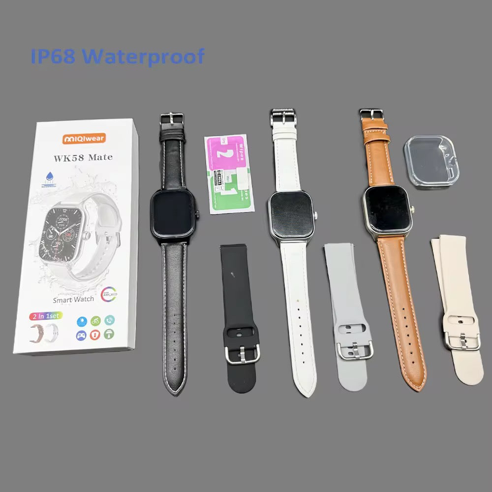 Montre Connectée WK58 – Édition 2-en-1 Premium IP68