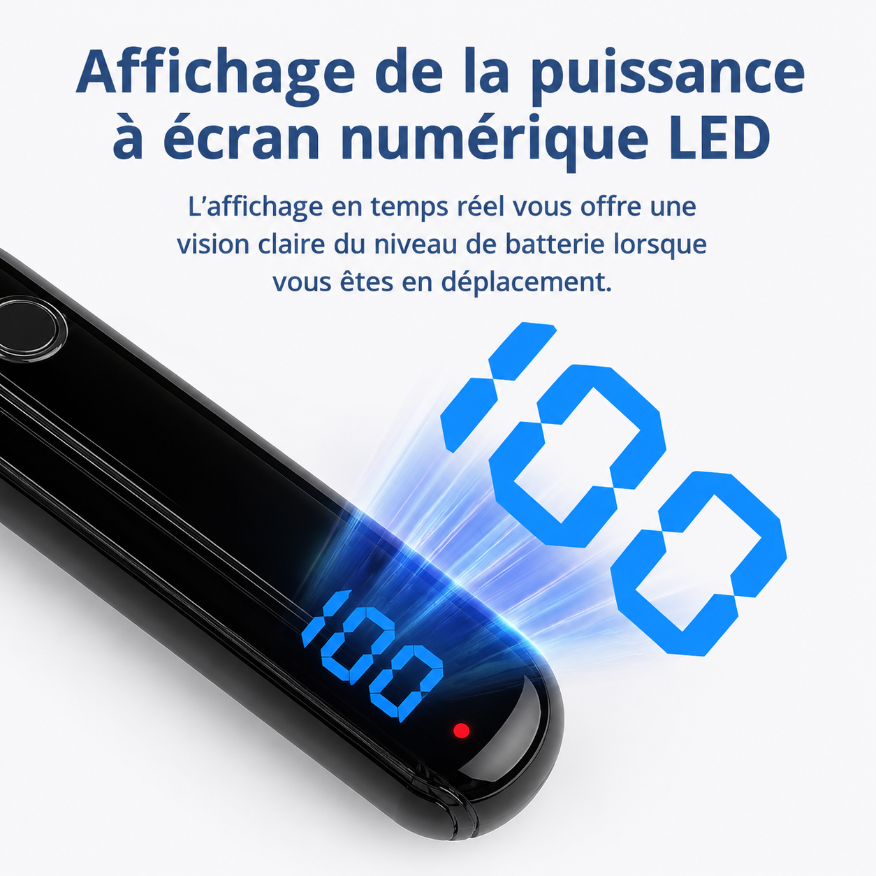 Écouteurs Tour de Cou X60 – Bluetooth 5.3, Autonomie 80h, Affichage LED