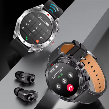 T95 – Montre Connectée Premium avec Écouteurs Bluetooth Intégrés & Double Bracelet