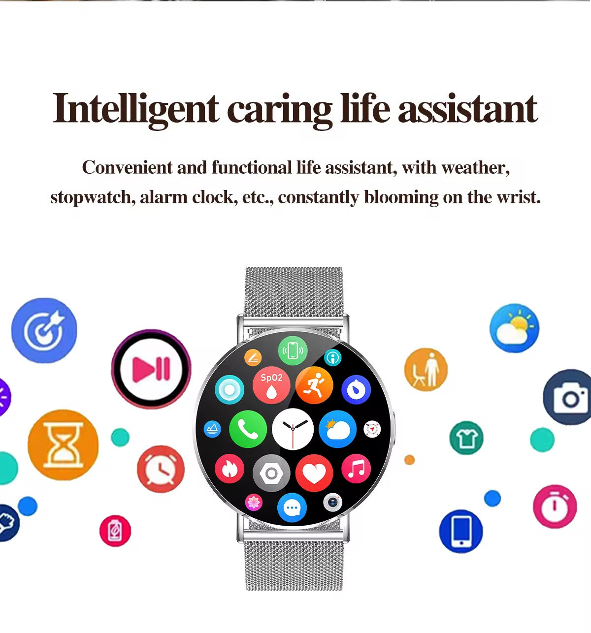 Montre Connectée KM88 – Élégance Astrale & Intelligence au Poignet