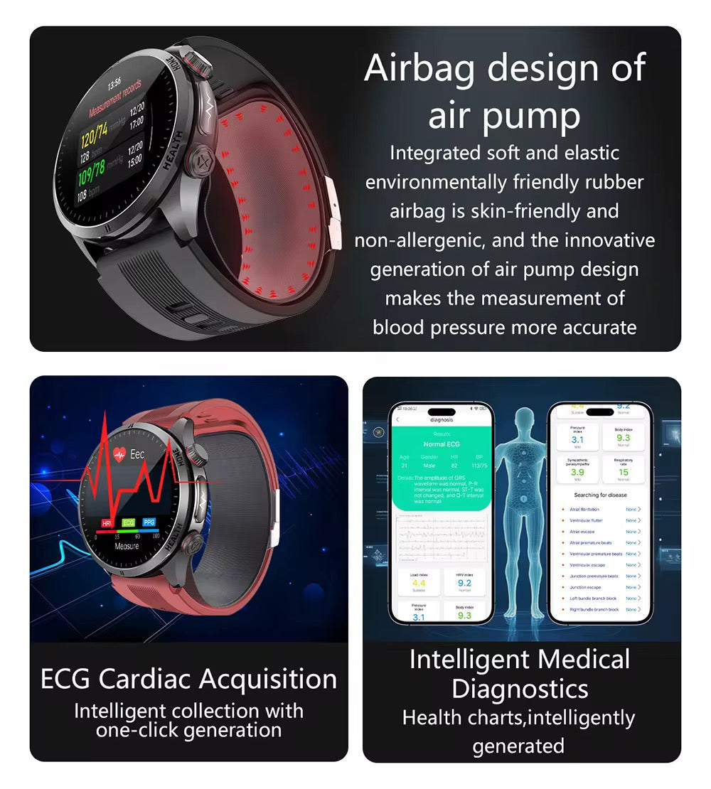 S26 – Montre Connectée Santé & Sécurité | Idéale pour Tous les Âges, surtout les Seniors