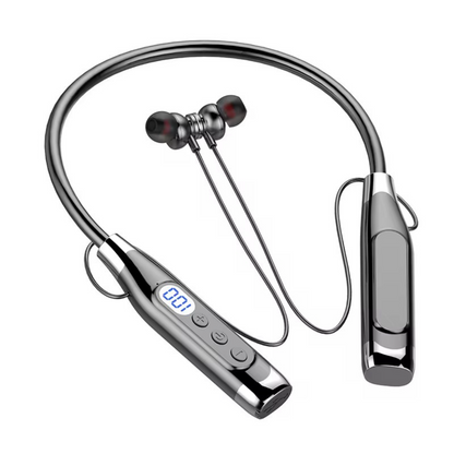 HM-070 – Écouteurs Bluetooth Tour de Cou | Basses Métalliques 36D