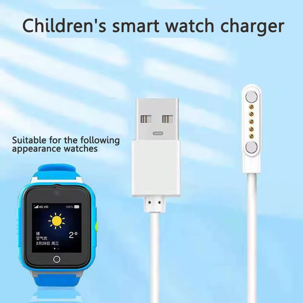 Chargeur Magnétique 5PIN – USB 2.0, Espacement 12 mm / 17 mm, Compatible Montres Intelligentes