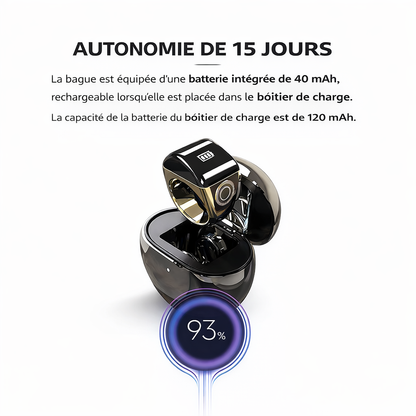 QB702 Smart Tasbeeh Ring – Compteur de Zikr Intelligent avec Rappel de Prières