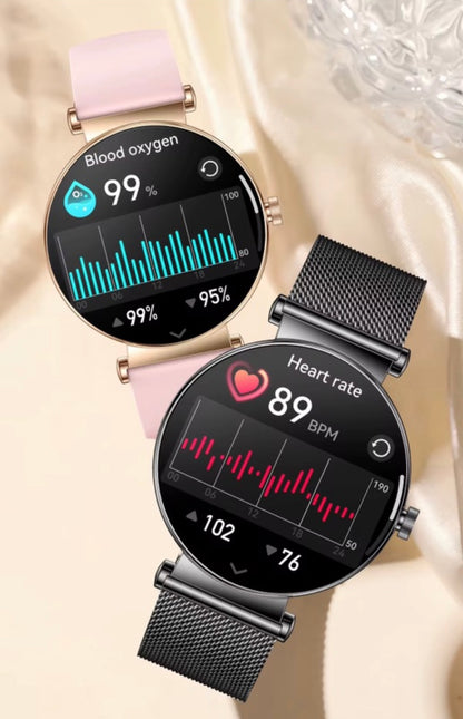 Montre Connectée Y16 – Élégance, Technologie & Bien-être au Féminin