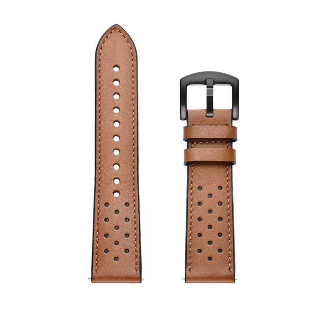 Bracelet de Montre Connectée en Cuir Véritable – 20mm / 22mm | Style Élégant & Confort Premium