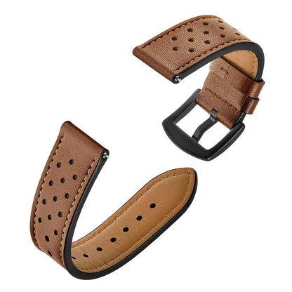 Bracelet de Montre Connectée en Cuir Véritable – 20mm / 22mm | Style Élégant & Confort Premium