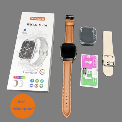 Montre Connectée WK58 – Édition 2-en-1 Premium IP68