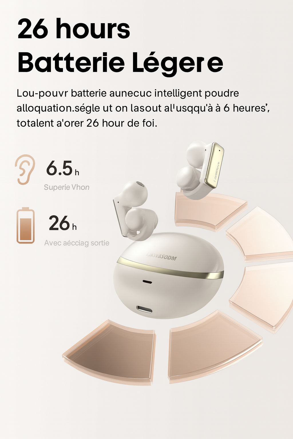 Écouteurs Clip-Oreille Sans Fil Langsdom TS28 – Design Sport & Confort Premium