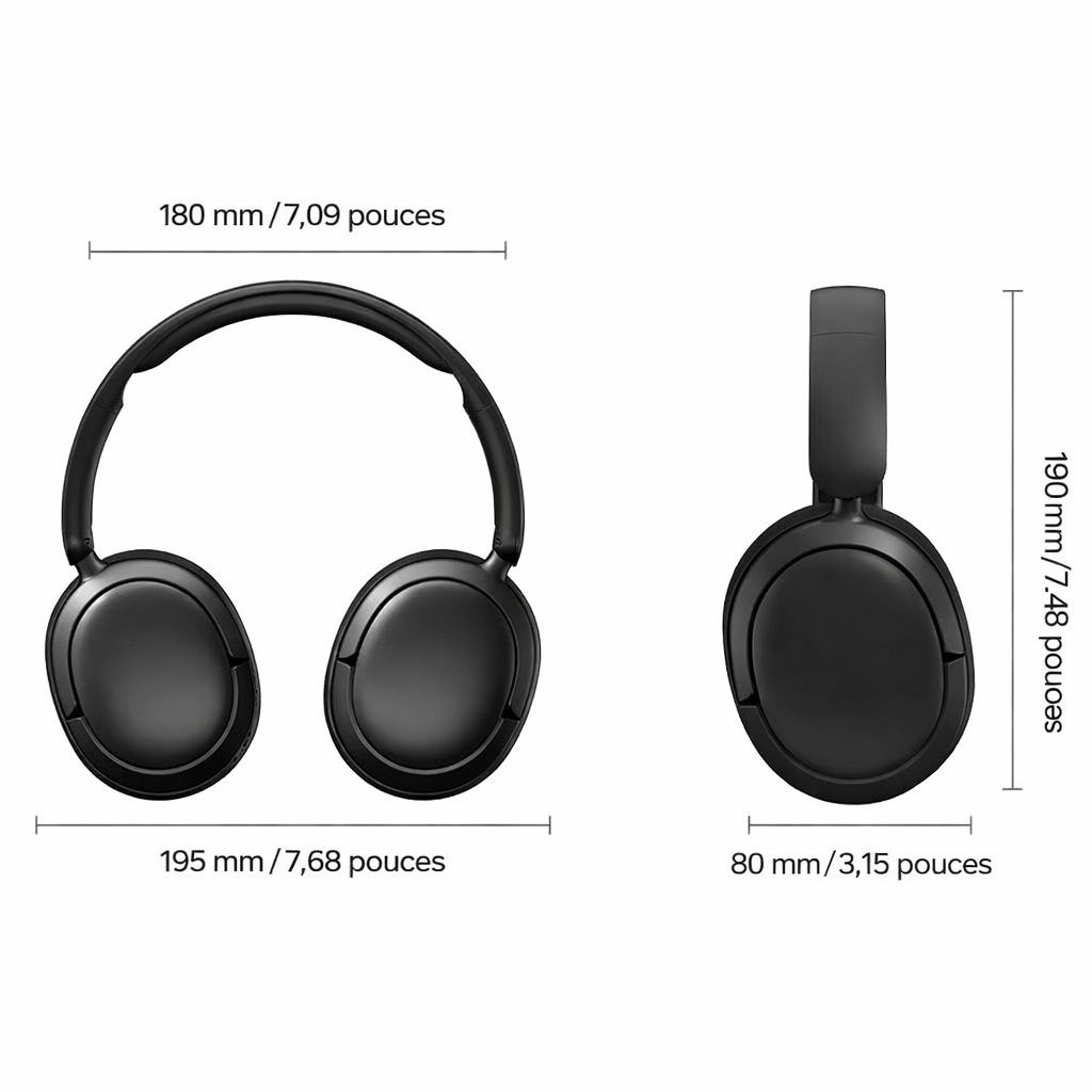 Casque Bluetooth SY T8 – Hi-Fi Sans Fil | Bluetooth 5.4 | Autonomie 24H