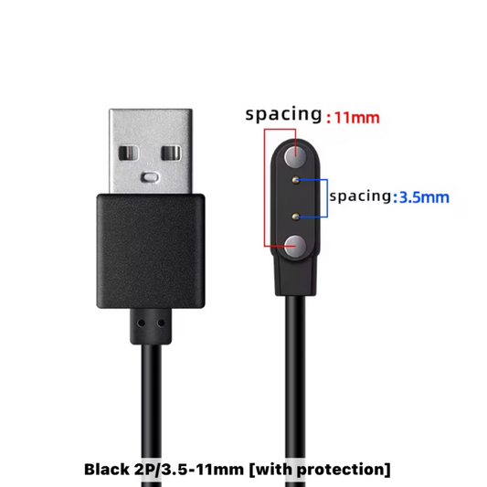 Chargeur Magnétique 2 Broches pour Montres Connectées – Pogo Pins 3.5 mm × 11 mm